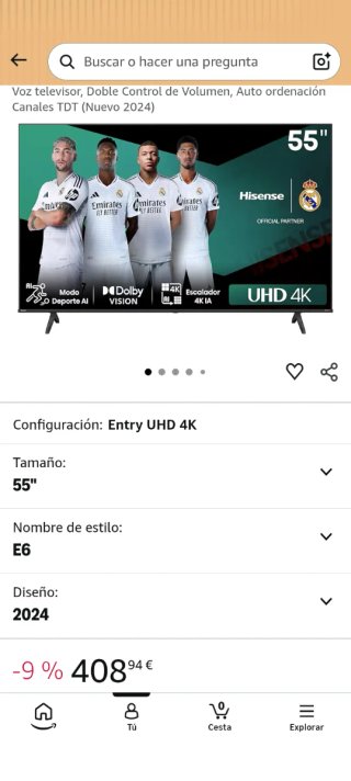 Hisense 55 UHD 4K Smart TV VIDAA