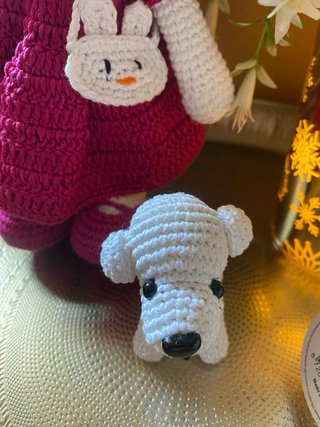 Coniglietta e cagnolino amigurumi in cotone