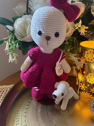 Coniglietta e cagnolino amigurumi in cotone