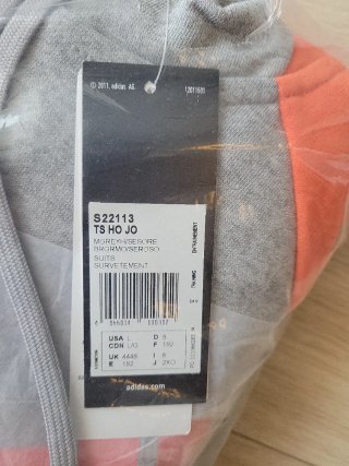 Chándal Adidas Gris y Naranja