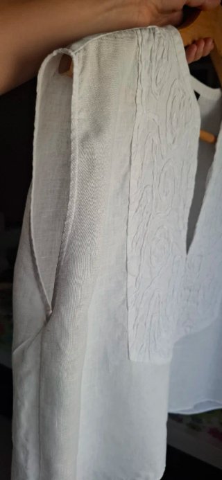 Camisa Lino Massimo Dutti Blanca