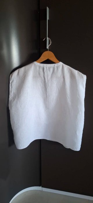Camisa Lino Massimo Dutti Blanca