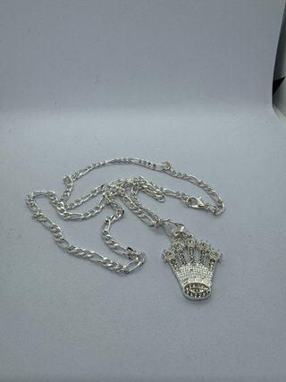 Colgante Corona Brillantes Plata