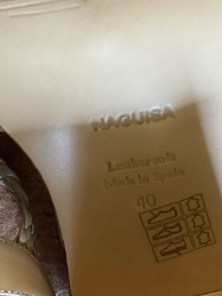Sandali Naguisa Beige Tg 40