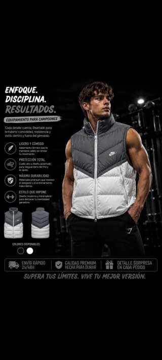 Chaleco Nike Storm-FIT gris/blanco