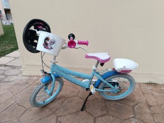 Bicicleta Frozen Niña 16 con Casco a juego