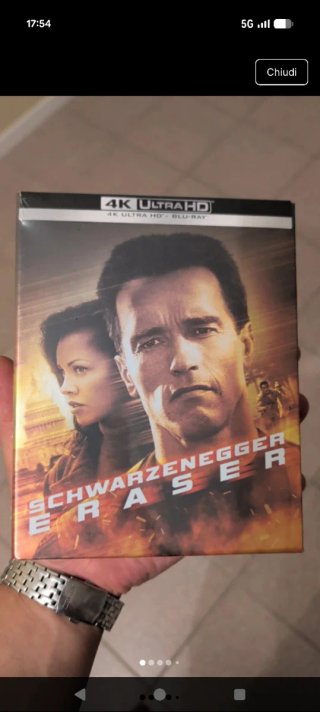 Eraser Steelbook 4K UHD Blu-ray Arnold Schwarzeneg