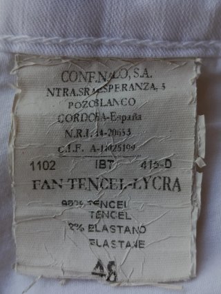 Pantalón blanco  fresco talla 48