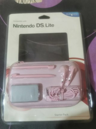 Kit accessori Nintendo DS Lite rosa