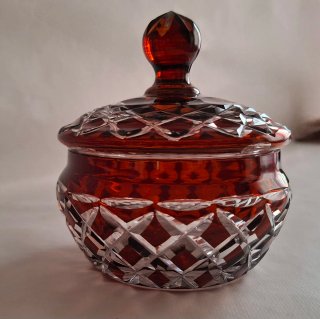 ANTIGUA BOBONERA CRISTAL DE BOHEMIA