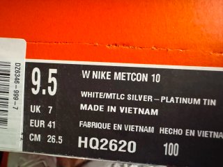 Nike Metcon 10 Scarpe da Ginnastica Argento/Bianco