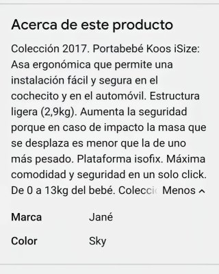 Silla de coche Jané IKOOS