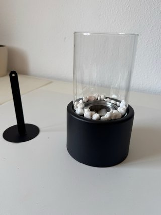 Chimenea Mesa Bioetanol Cristal Negra