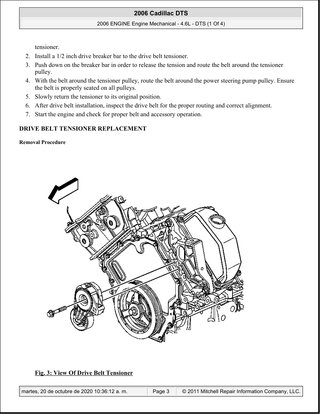 Manual Taller Cadillac DTS 4.6L 2006