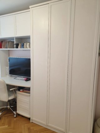 Dormitorio juvenil madera maciza blanco