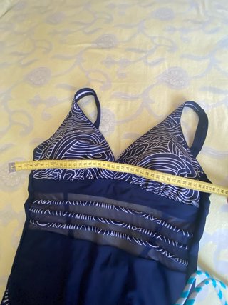 Bañador Talla 42 Azul y Blanco Nuevo