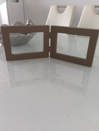 Marco de fotos doble madera