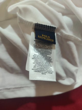 Polo Ralph Lauren Camiseta Oso Blanco Talla L