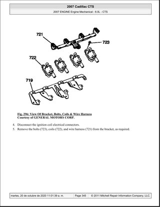 Manual Taller Cadillac CTS 6.0L 2007