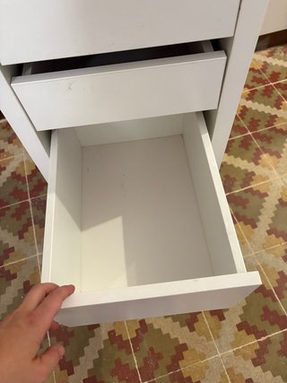 Cajonera MICKE con ruedas Ikea blanca