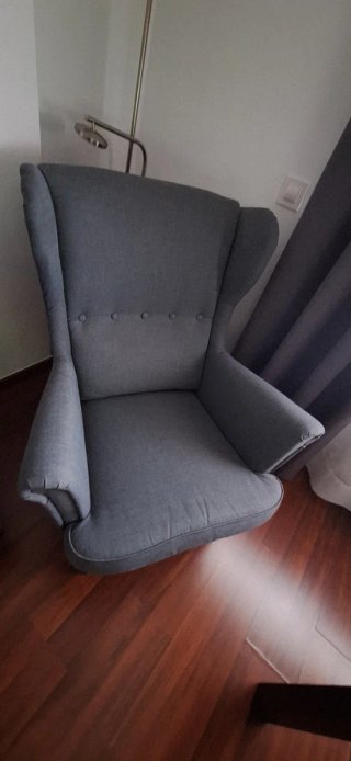 Sillón STRANDMON IKEA gris