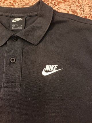 Polo Nike Sportswear Negro Manga Corta