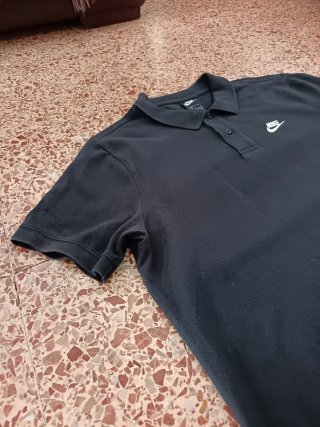 Polo Nike Sportswear Negro Manga Corta