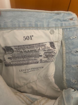 Levi's 501 Shorts Vaquero Claro W26