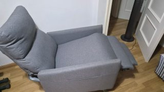 Sillón relax gris impecable