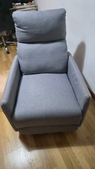 Sillón relax gris impecable