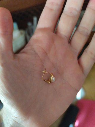 Pendientes Infantiles Oro 18K Perlas Nuevos
