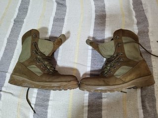 Botas de campo marrones y verdes talla 46