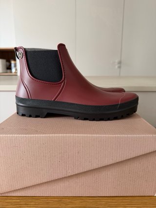 Botas de agua TANTÄ color burdeos y negro