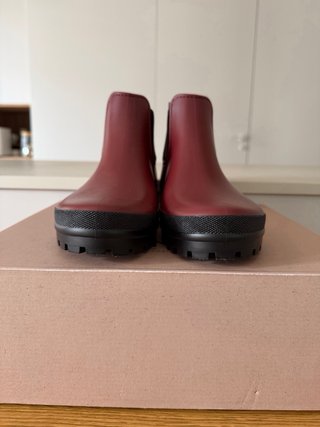 Botas de agua TANTÄ color burdeos y negro