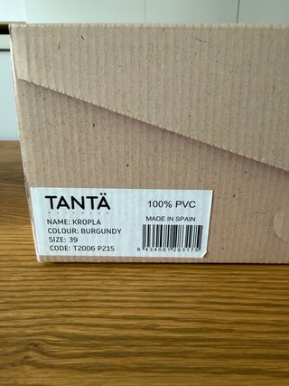 Botas de agua TANTÄ color burdeos y negro