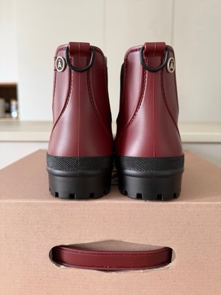 Botas de agua TANTÄ color burdeos y negro