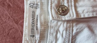 Jeans bianchi Stradivarius taglia 42