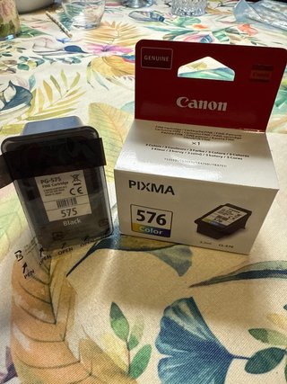 Cartuchos Tinta Canon PG-575 Negro y CL-576 Color