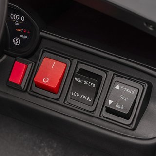 Coche Eléctrico de Policía para Niños de 3-5 Años con Sirena y Luces 12V 3-7 Km/H Coche Eléctrico para Niños con 2 Motores, Suspensiones, Control Remoto, USB, MP3, Música y Claxon, Multicolor
