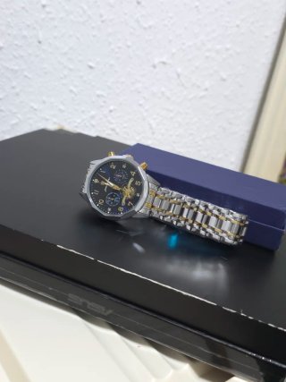 Reloj Poedagar Hombre Oro y Plata