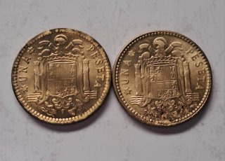 4 Monedas Pesetas Franco sin circular errores