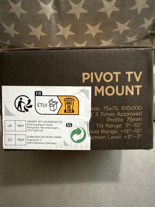 Soporte Pared TV Pivotante 13-27