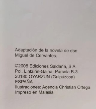 Libro Don Quijote de la Mancha