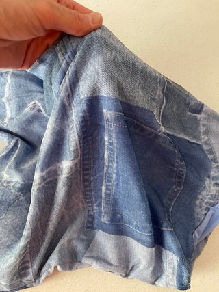 Costume da bagno patchwork blu