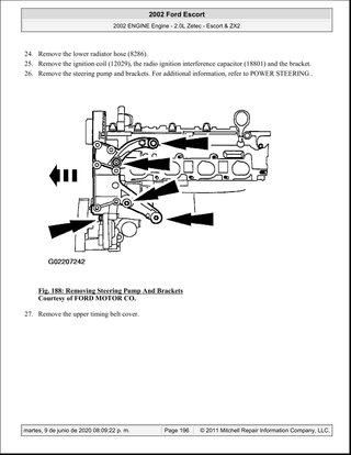 Manual Taller Ford Escort/ZX2 2.0 2002
