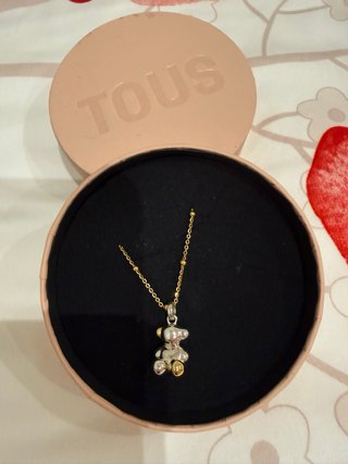 Collar Tous Oso Dorado y Plateado