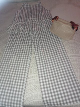 Conjunto Top y Pantalón + Bolso