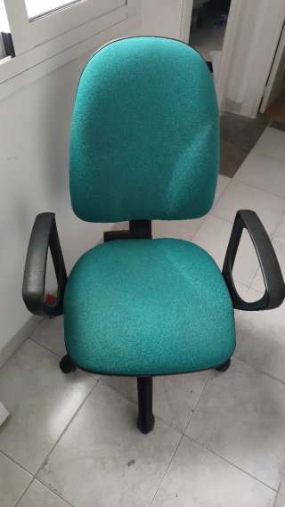 Silla de estudio ruedas verde