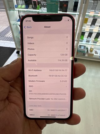 iPhone 12 Mini 128GB Rojo