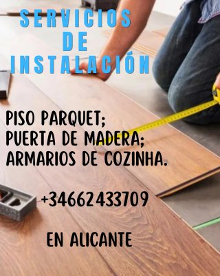 Servicios de Instalación: Parquet, Puertas...